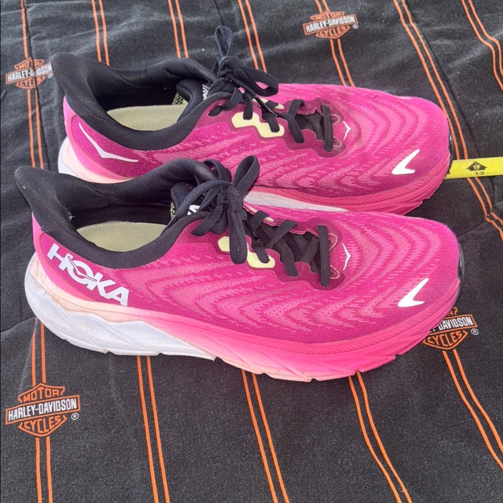 Hoka Women's Athletic Shoes - Pink and Black